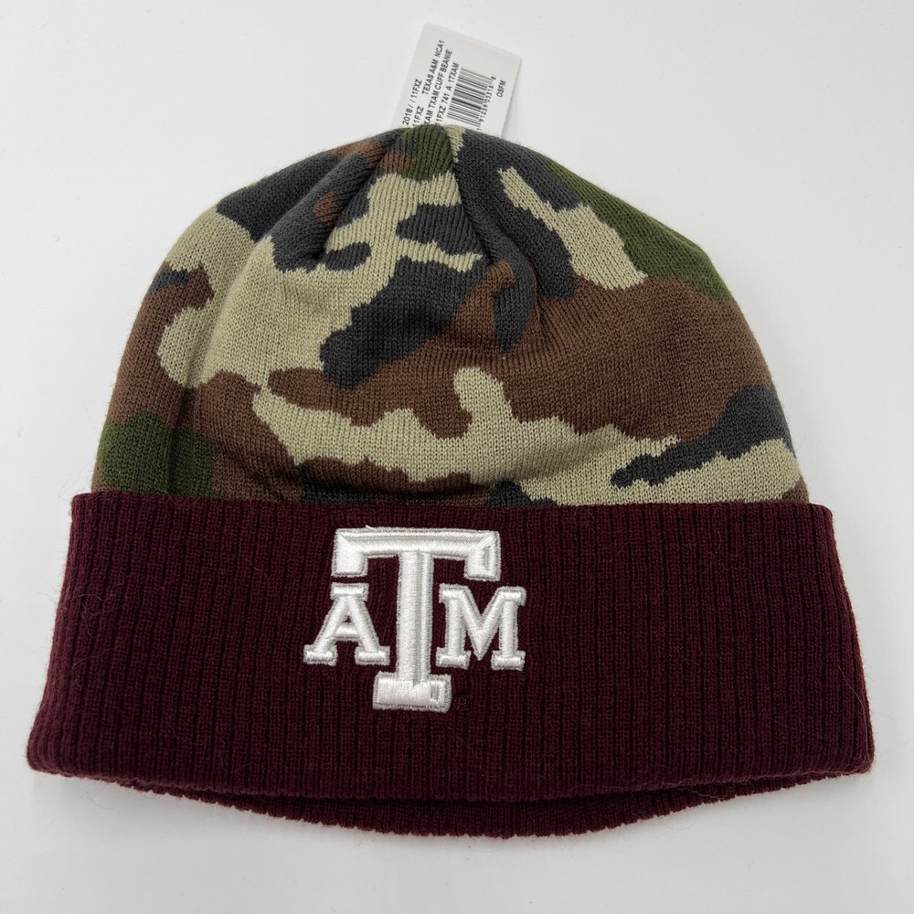 Adidas Texas A&M Aggies Camo Knit Beanie‎ Hat One Size Fits All
